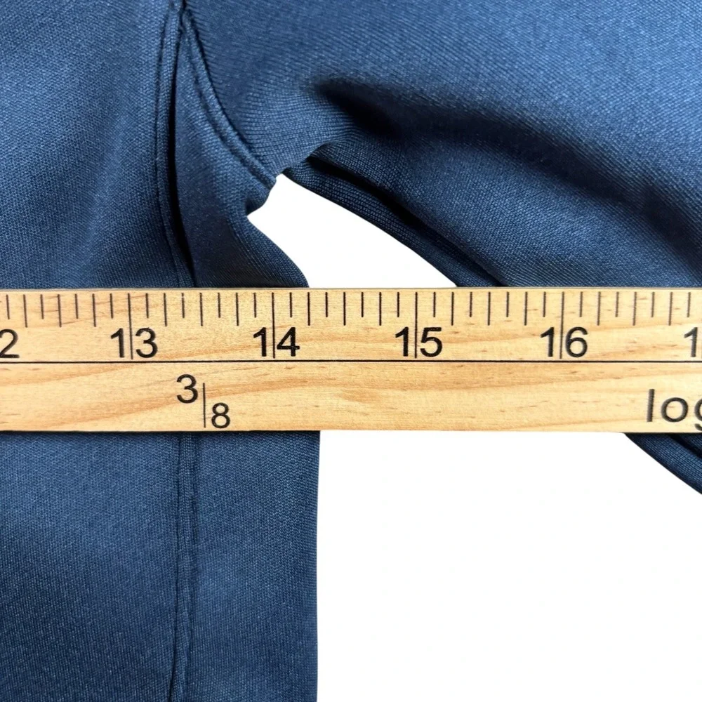 Akova Kids Navy Full Zip Performance Fleece Jacket Sz 8 Mock Neck‎ thermal lined
